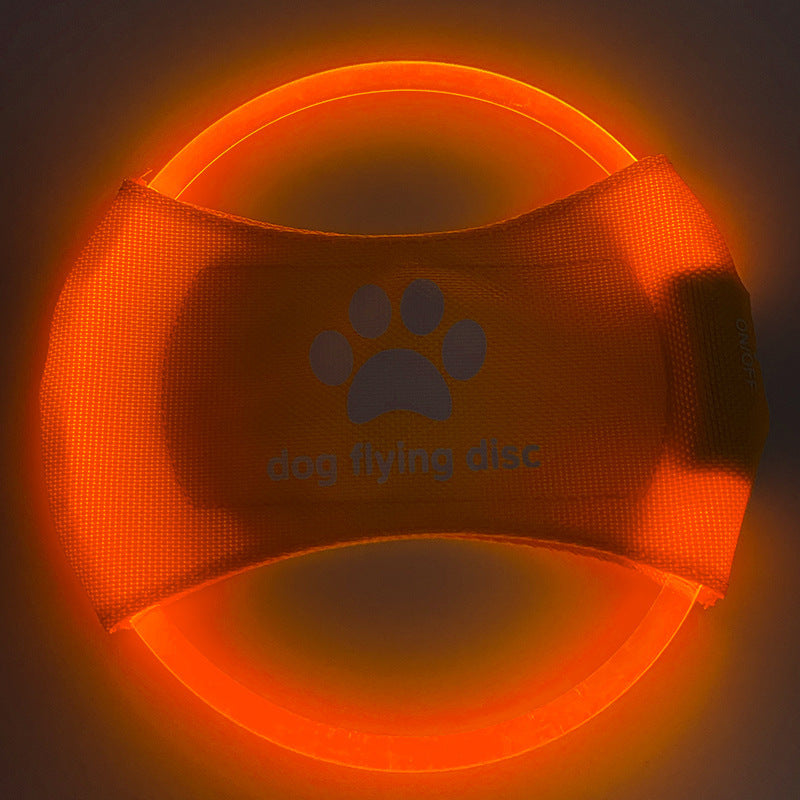 Dog Flying Discs Light Glowing LED LuminousTrainning Interactive Toys Game Flying Discs Dog Toy Pet Dog Accessories Pet Products