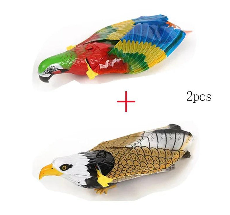 Simulation Bird Cat Interactive Pet Toys Hanging Eagle Flying Teasering Play Kitten Dog Toys Animals Cat Accessories Supplies