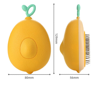 Creative Cat Grooming Comb Portable Massage Brush One-Button Remove Floating Hair Scraper Cats Dogs Pet Self Cleaning Tool Accessories